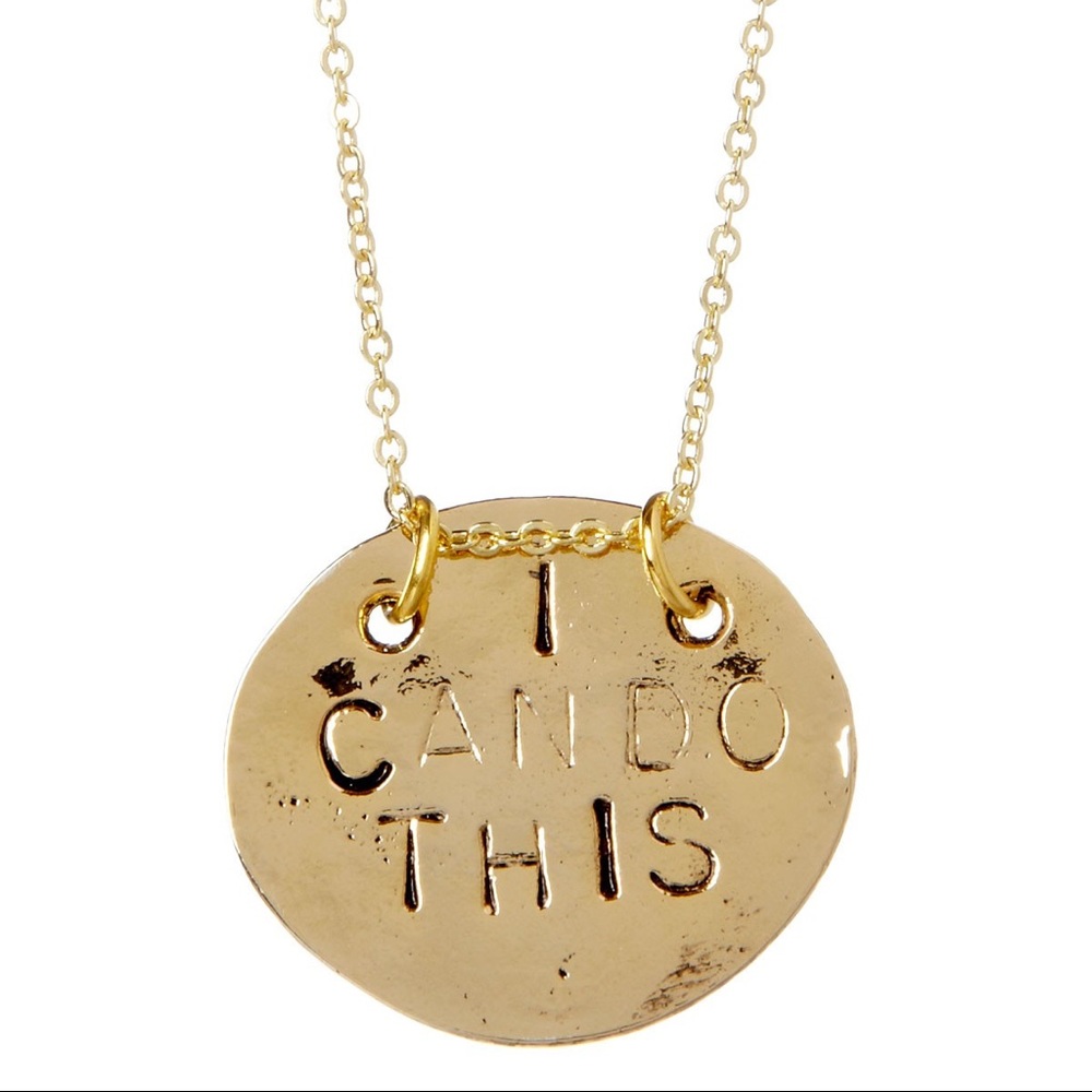 Alisa Michelle ‘I Can Do This’ Gold Necklace
